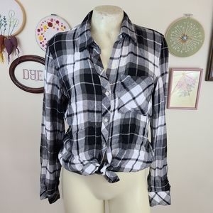 GAP Black and White Flannel | M
